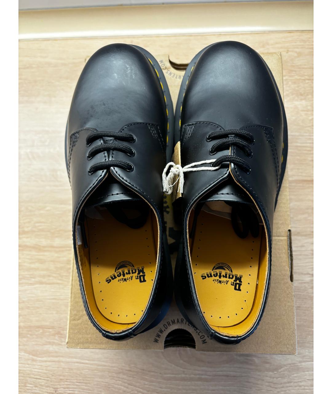 DR. MARTENS Черные кожаные ботинки, фото 3