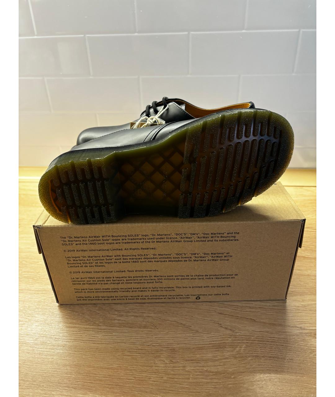 DR. MARTENS Черные кожаные ботинки, фото 4
