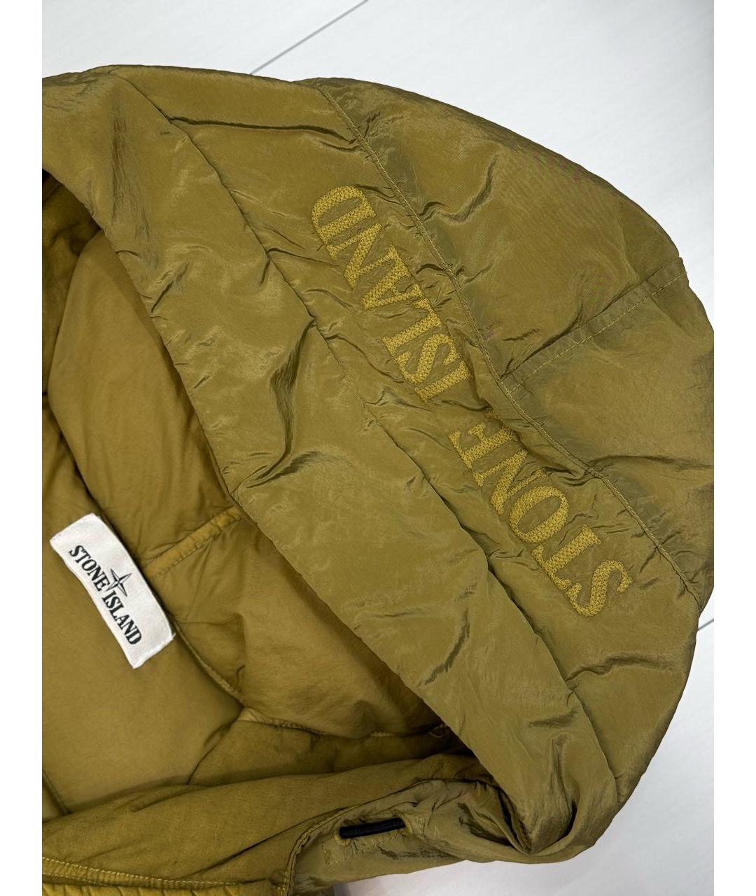 STONE ISLAND Хаки пуховик, фото 3