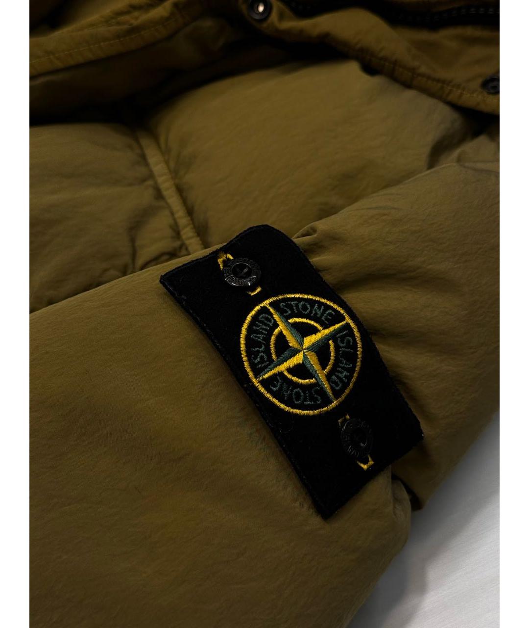 STONE ISLAND Хаки пуховик, фото 5