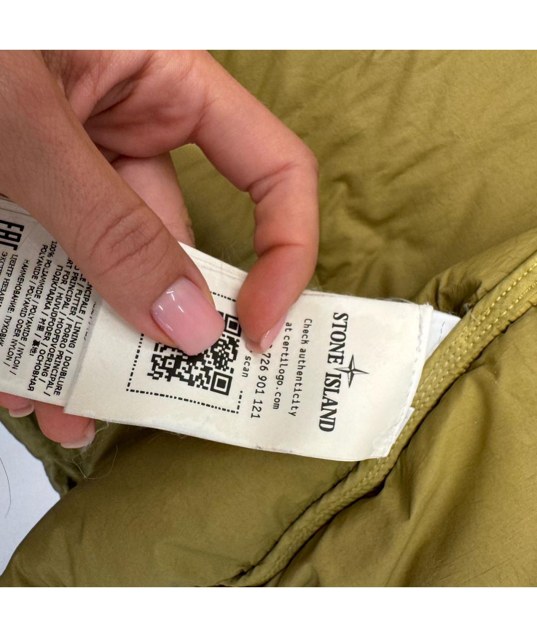 STONE ISLAND Хаки пуховик, фото 7