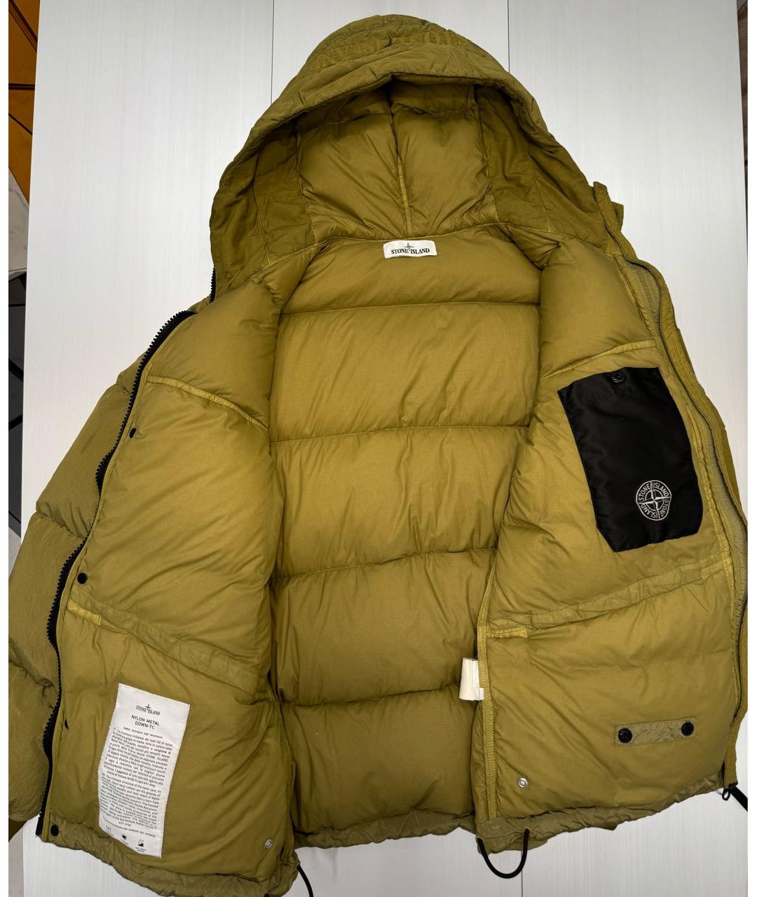 STONE ISLAND Хаки пуховик, фото 4