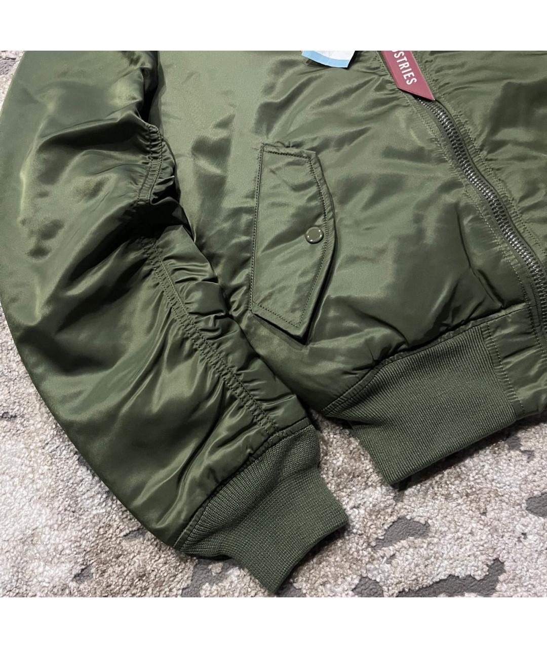 ALPHA INDUSTRIES Хаки полиамидовая куртка, фото 2