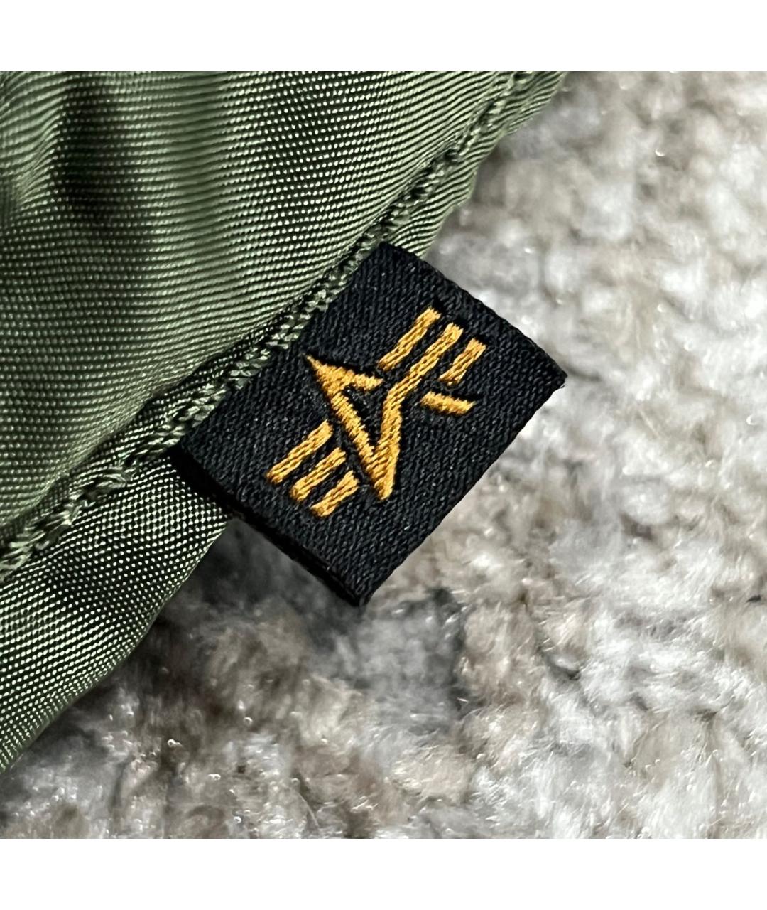 ALPHA INDUSTRIES Хаки полиамидовая куртка, фото 5