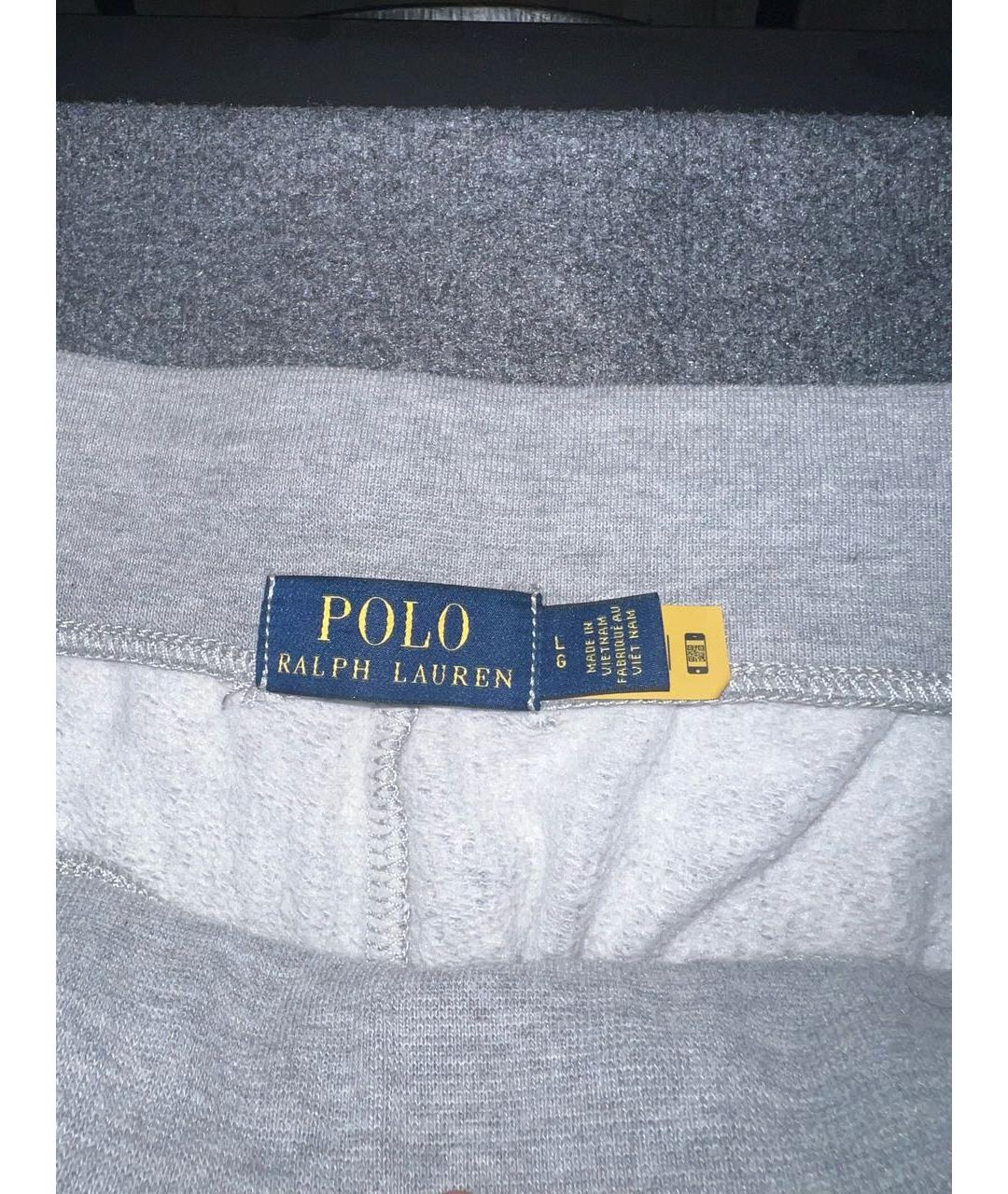 POLO RALPH LAUREN Серые хлопковые шорты, фото 3