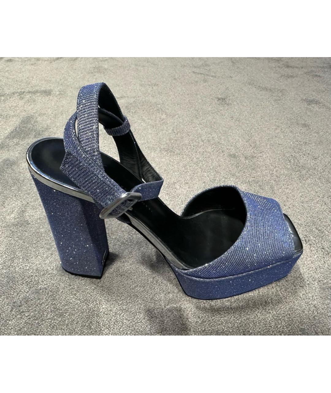GIUSEPPE ZANOTTI DESIGN Синие босоножки, фото 9