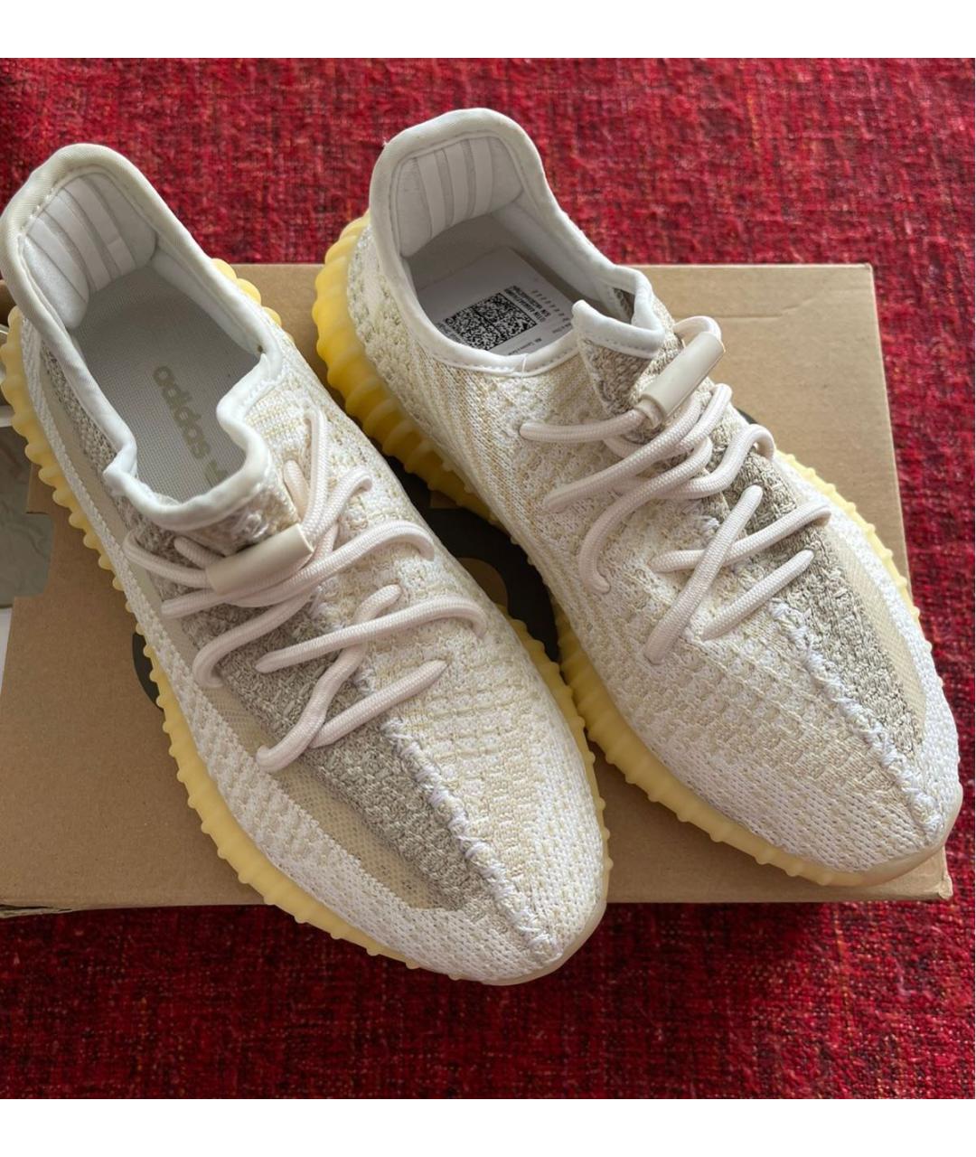 ADIDAS YEEZY Белые текстильные кроссовки, фото 3