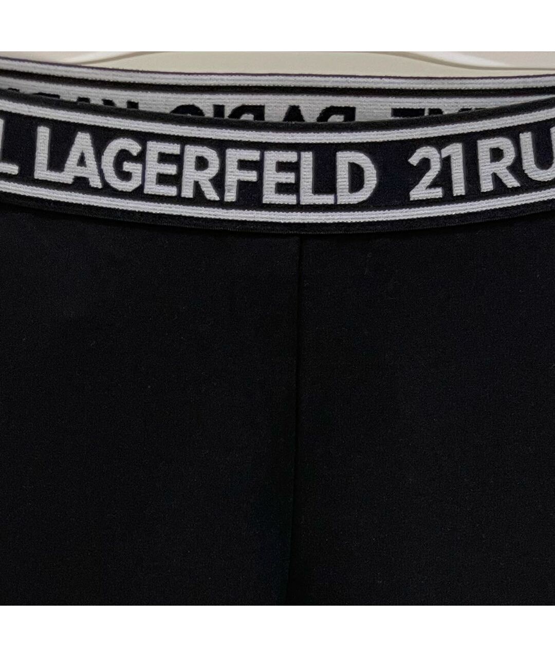KARL LAGERFELD Черные вискозные брюки и шорты, фото 4