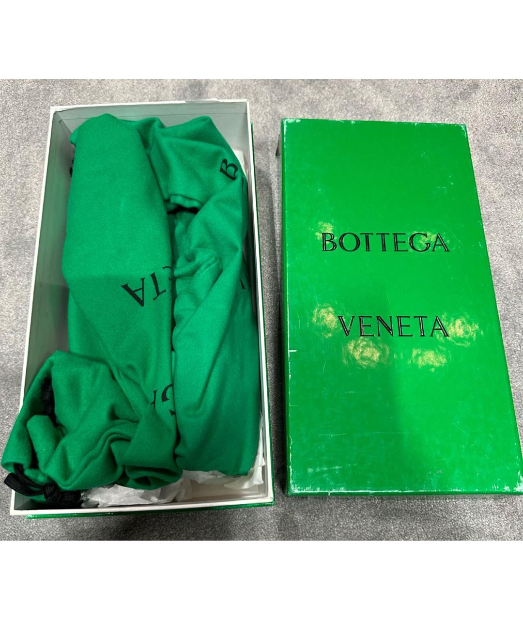 BOTTEGA VENETA Коричневые кожаные мюли, фото 5