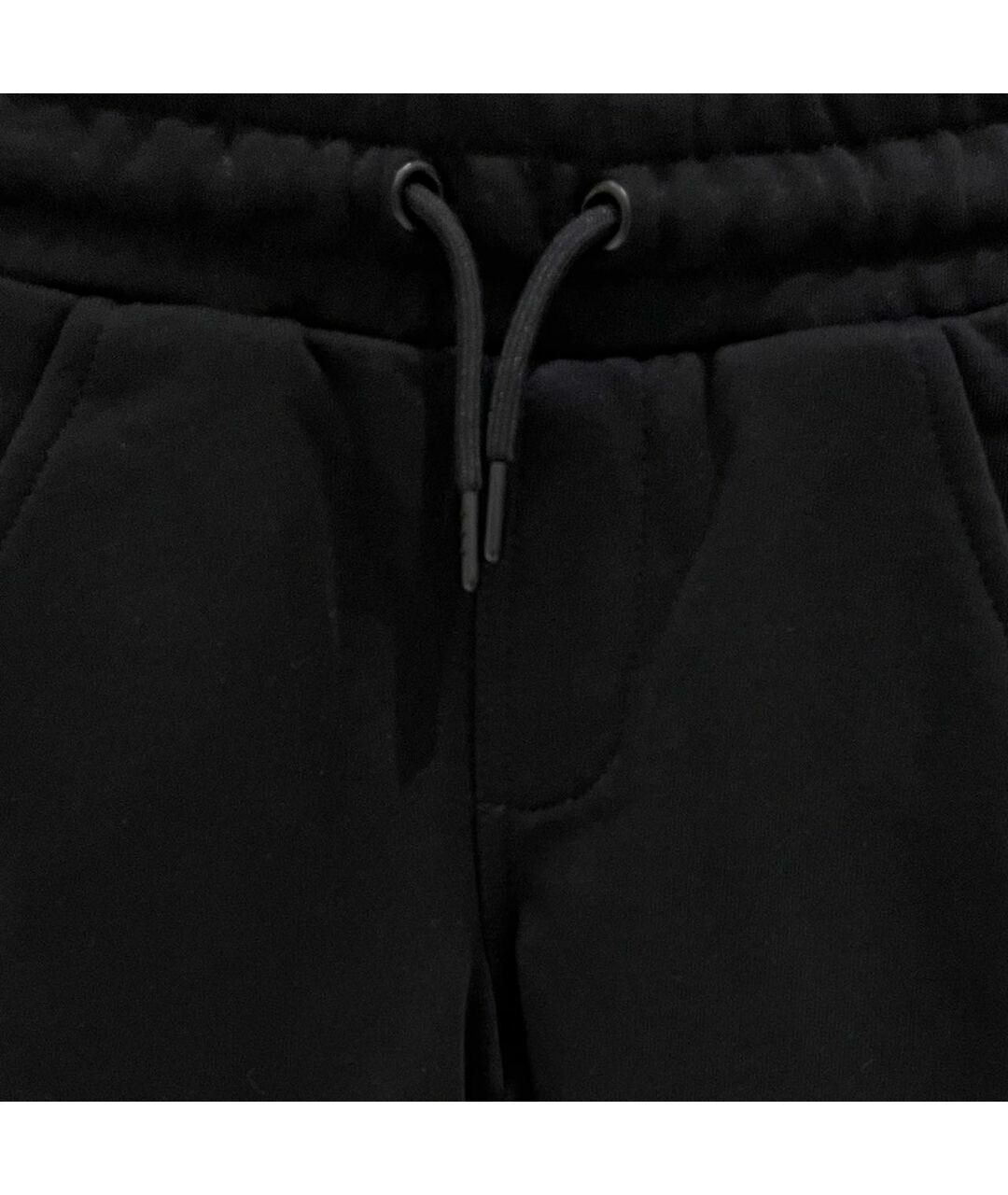 KARL LAGERFELD Черные хлопковые детские шорты, фото 3