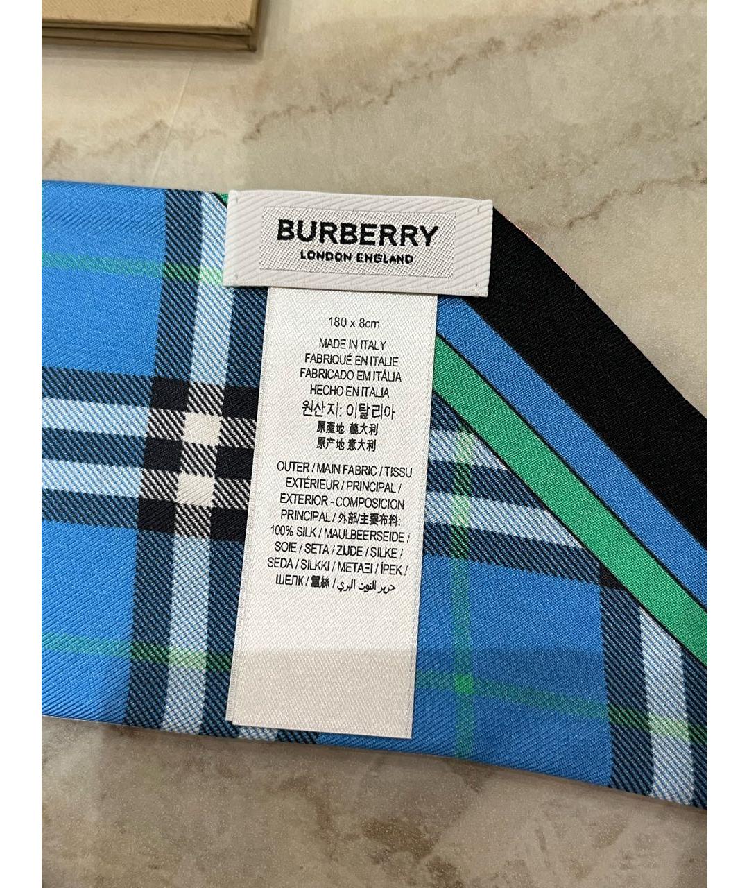 BURBERRY Мульти шелковый шарф, фото 5