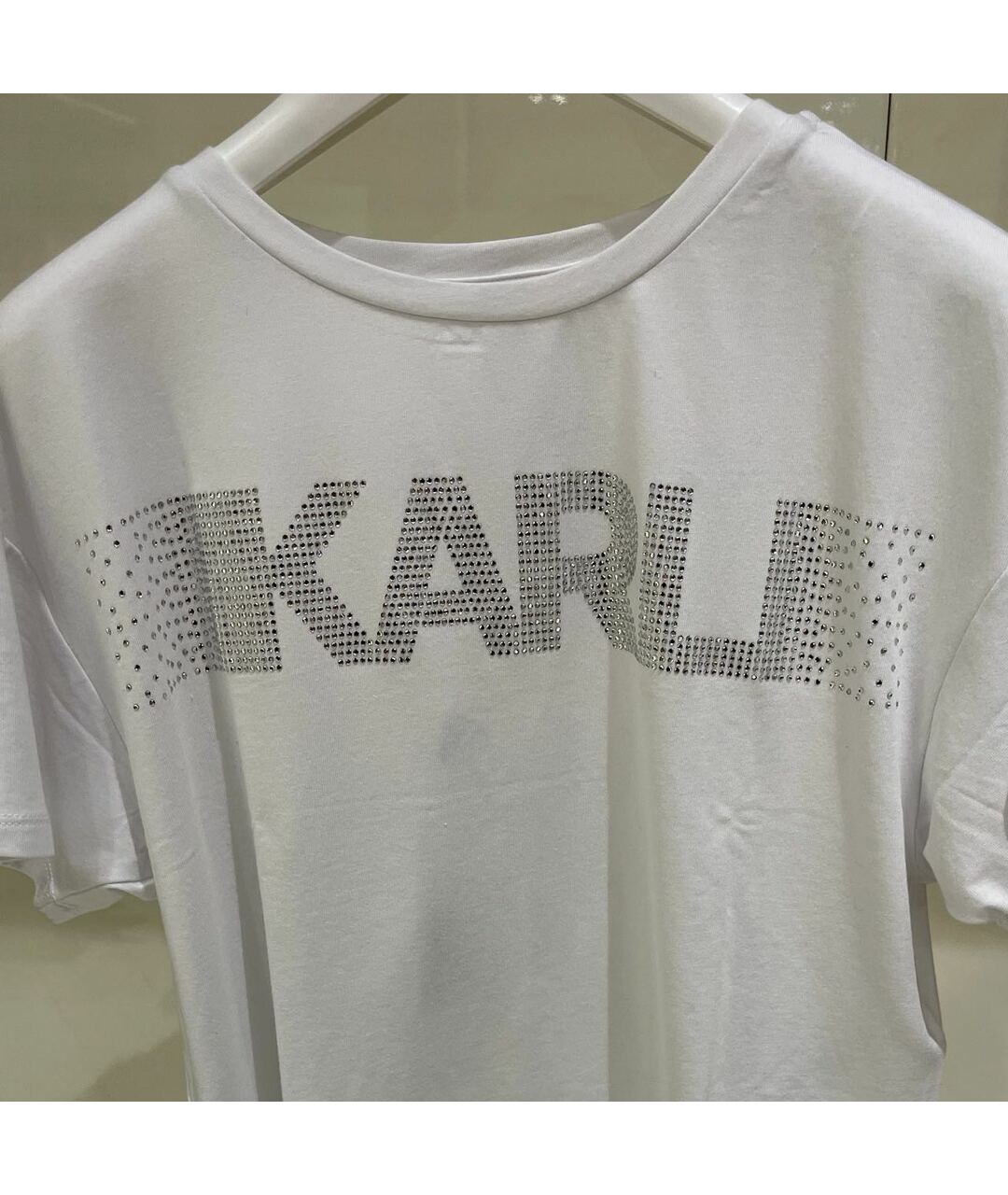 KARL LAGERFELD Белый хлопковый детская футболка / топ, фото 3