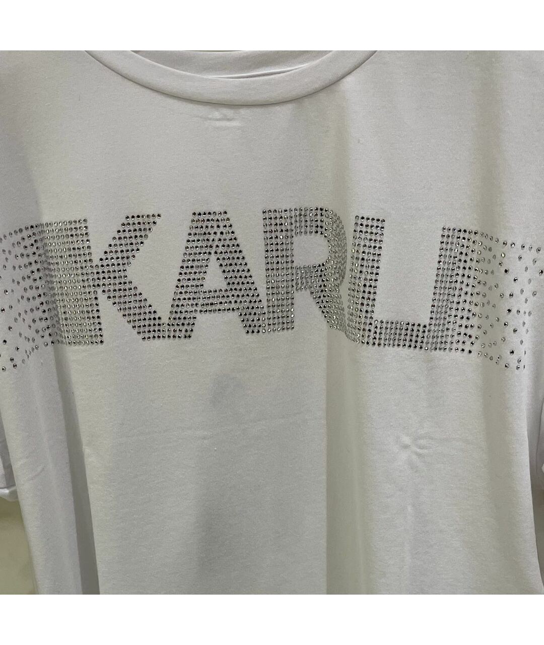 KARL LAGERFELD Белый хлопковый детская футболка / топ, фото 4