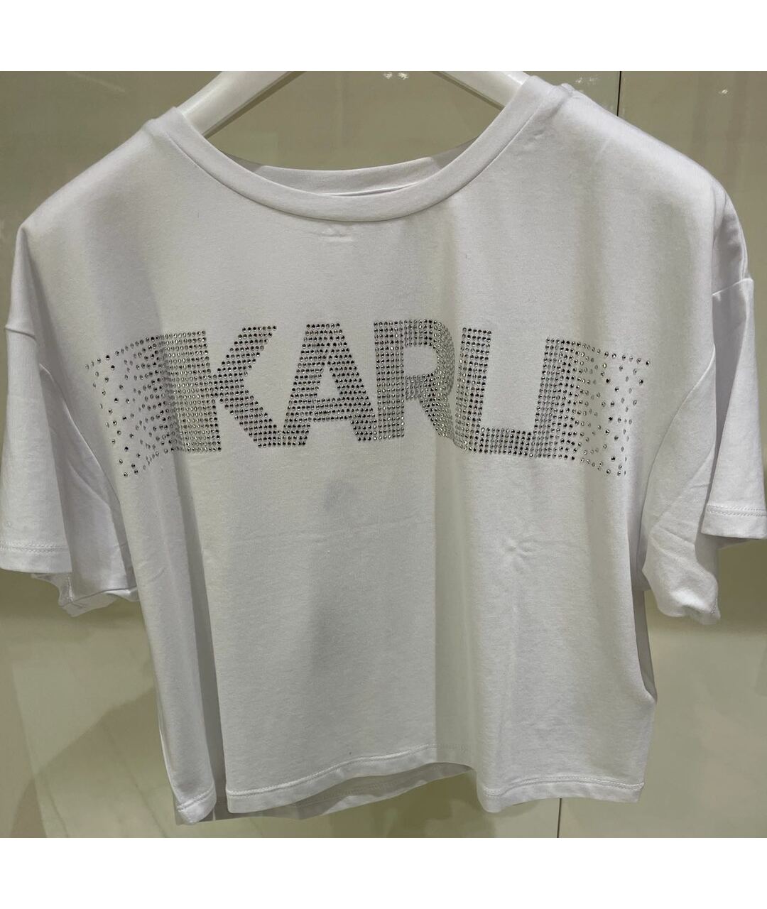 KARL LAGERFELD Белый хлопковый детская футболка / топ, фото 5