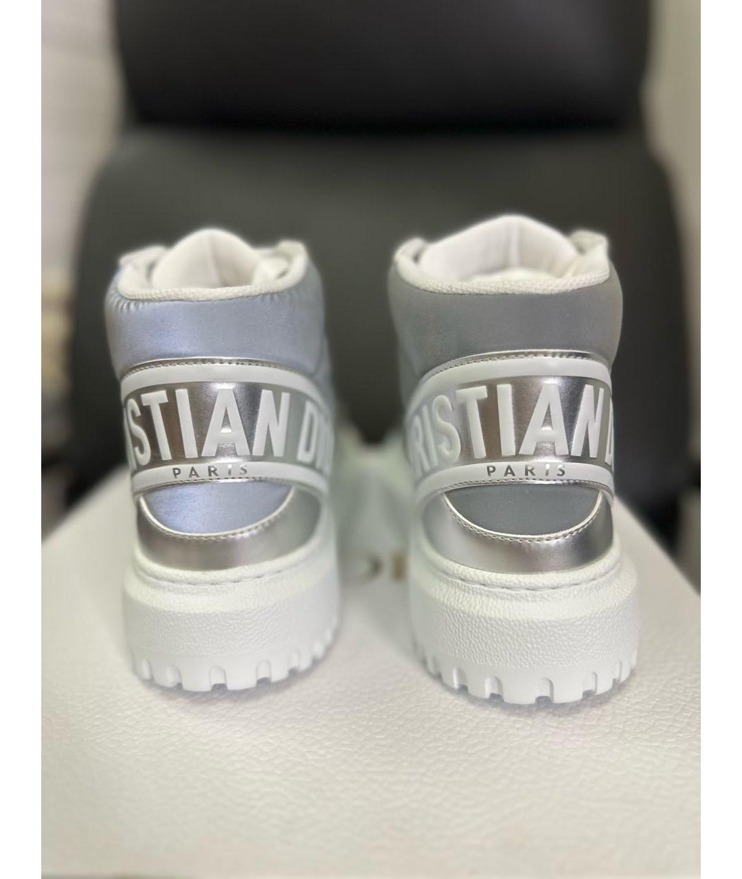 CHRISTIAN DIOR Серебряные кроссовки, фото 4