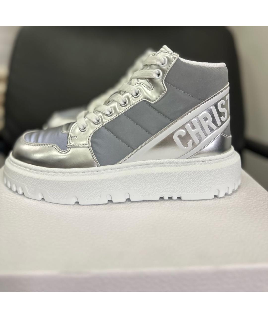 CHRISTIAN DIOR Серебряные кроссовки, фото 9