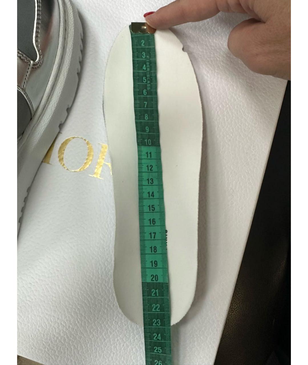 CHRISTIAN DIOR Серебряные кроссовки, фото 8