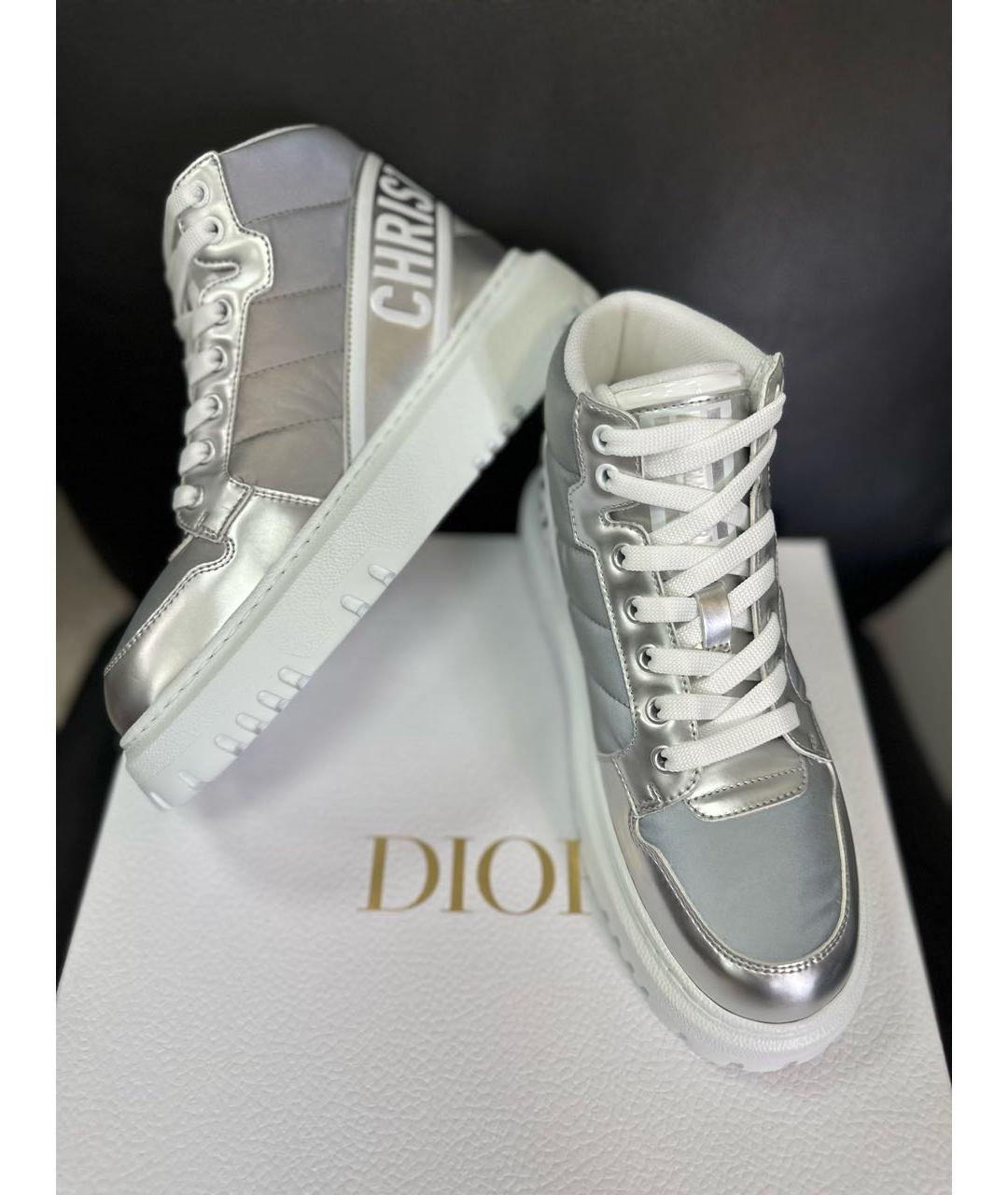 CHRISTIAN DIOR Серебряные кроссовки, фото 7
