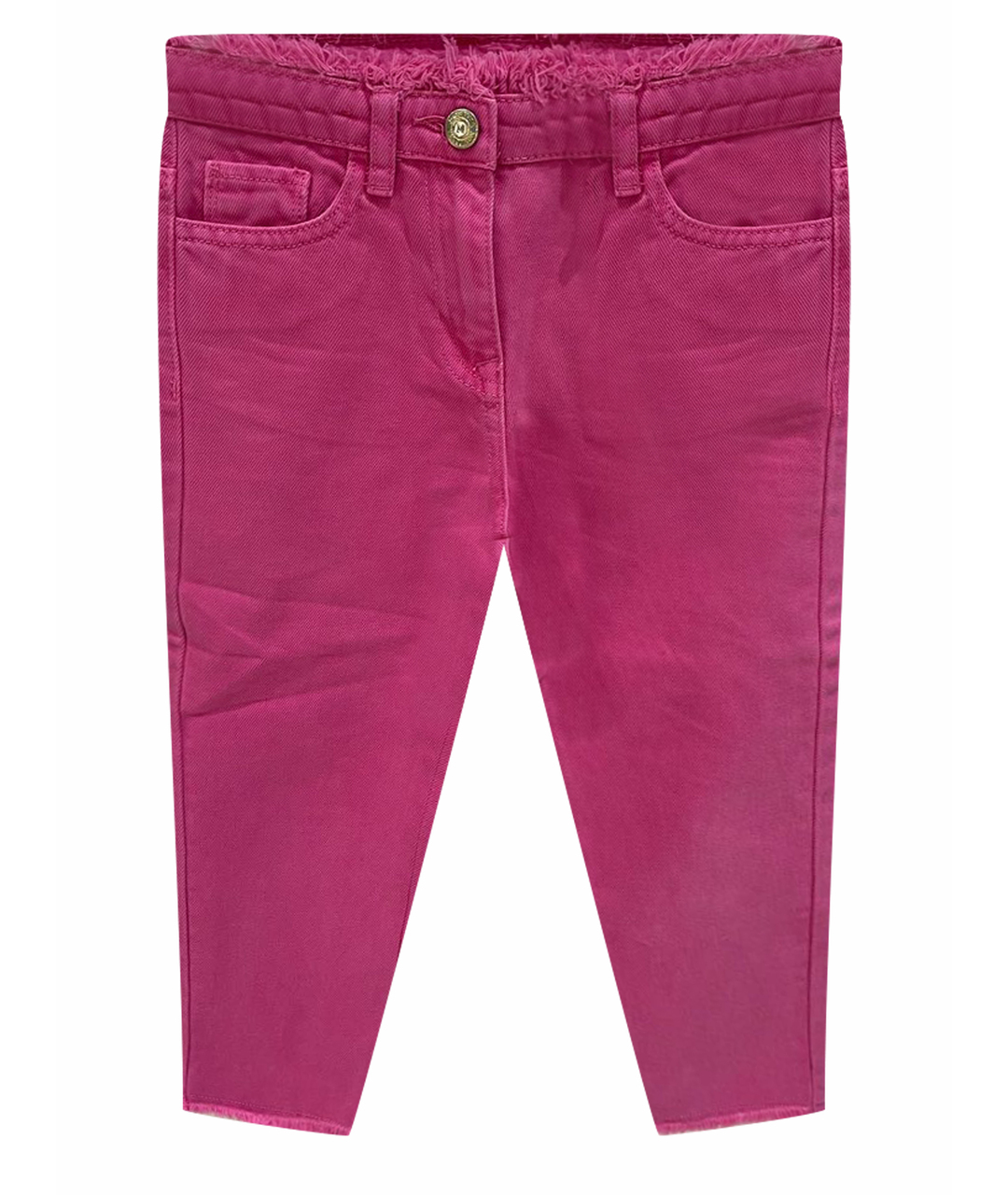 MONNALISA Розовые хлопковые детские джинсы, фото 1