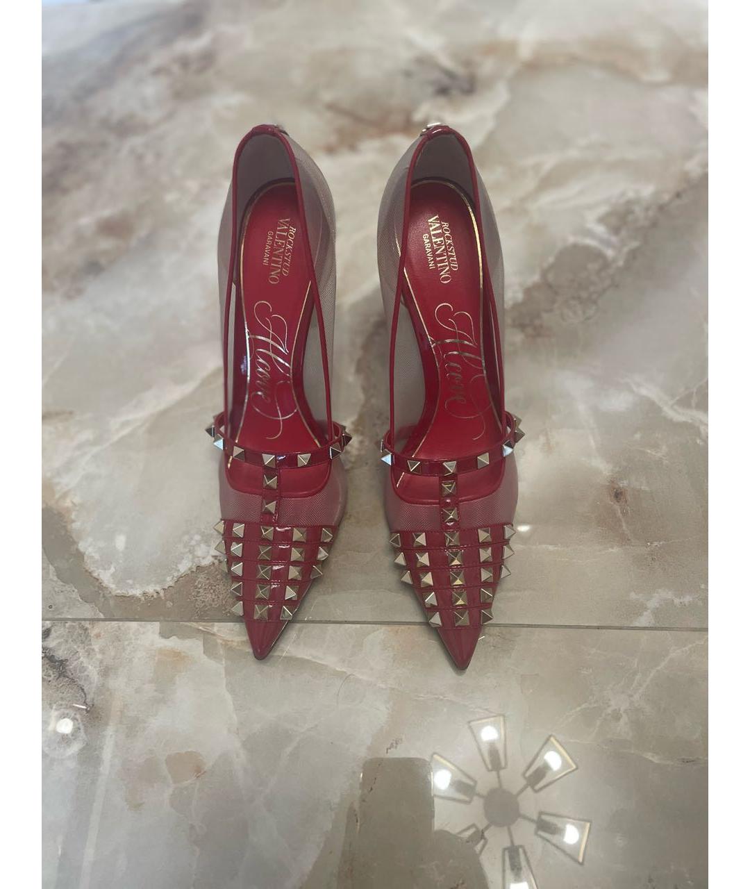 VALENTINO Красные кожаные туфли, фото 2