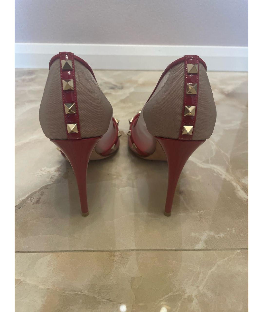 VALENTINO Красные кожаные туфли, фото 4
