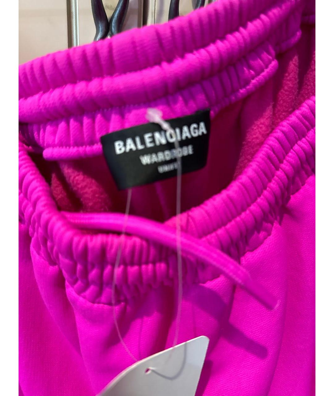 BALENCIAGA Фуксия хлопковые шорты, фото 4