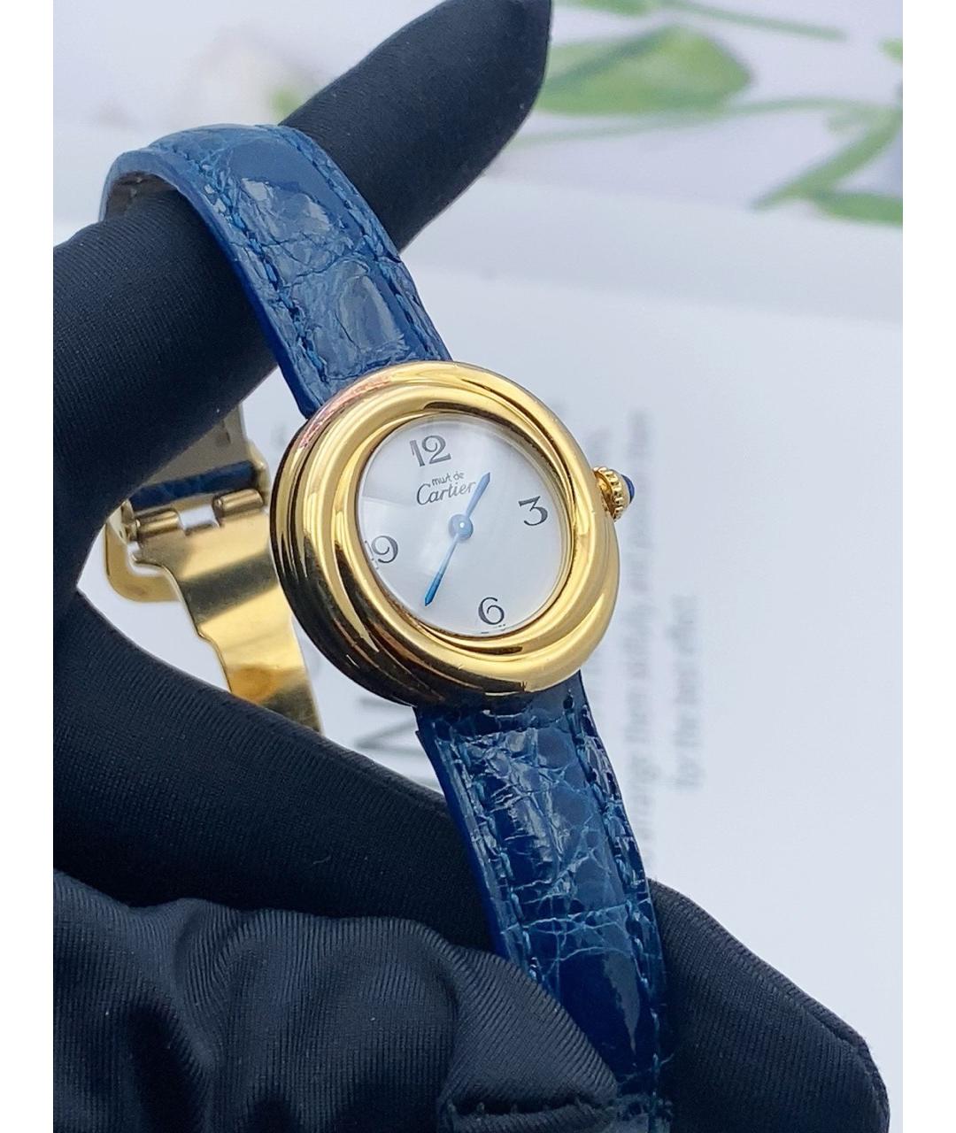 CARTIER Белые серебряные часы, фото 3