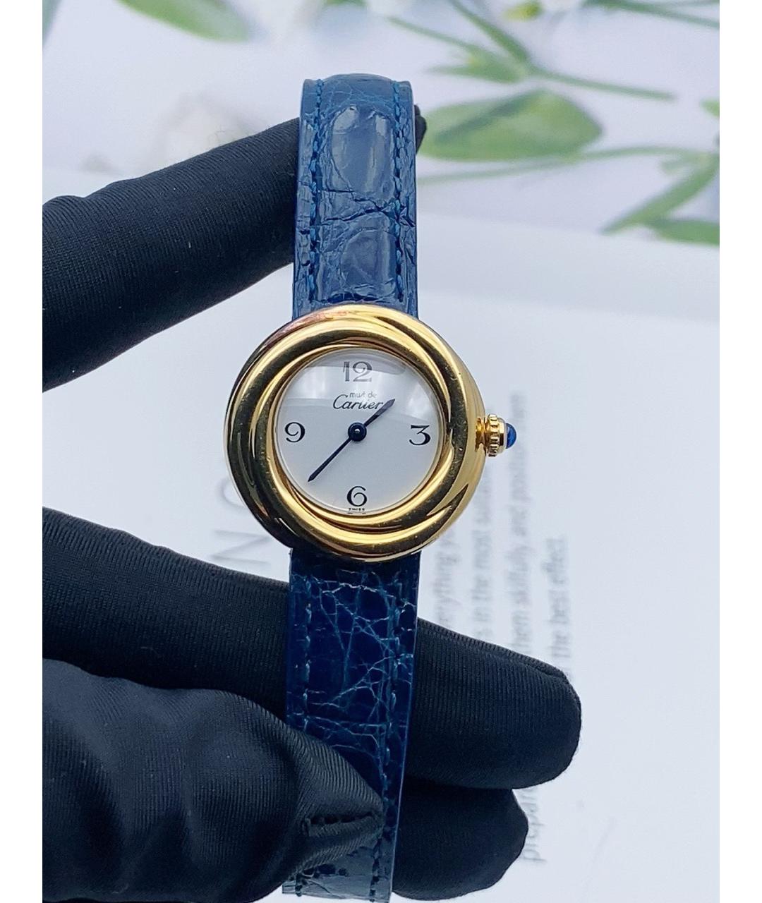 CARTIER Белые серебряные часы, фото 2