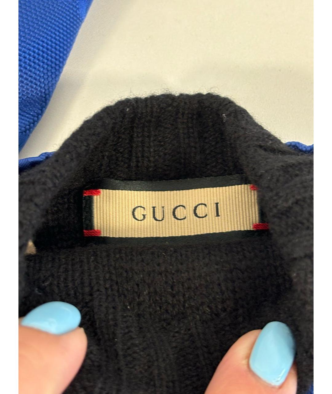 GUCCI Синие перчатки, фото 6