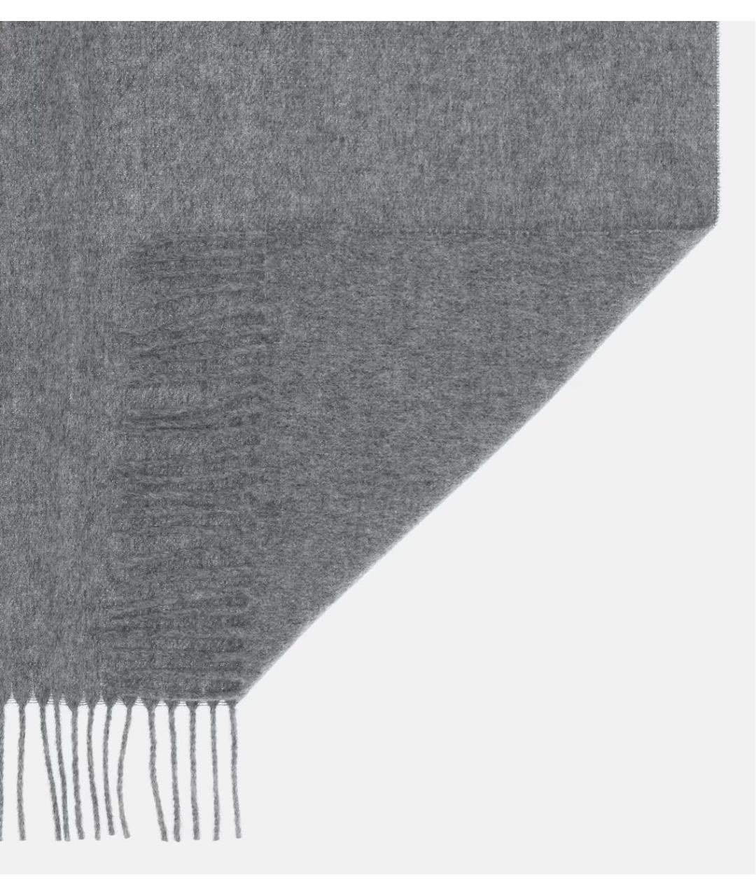 ACNE STUDIOS Серый шерстяной шарф, фото 3