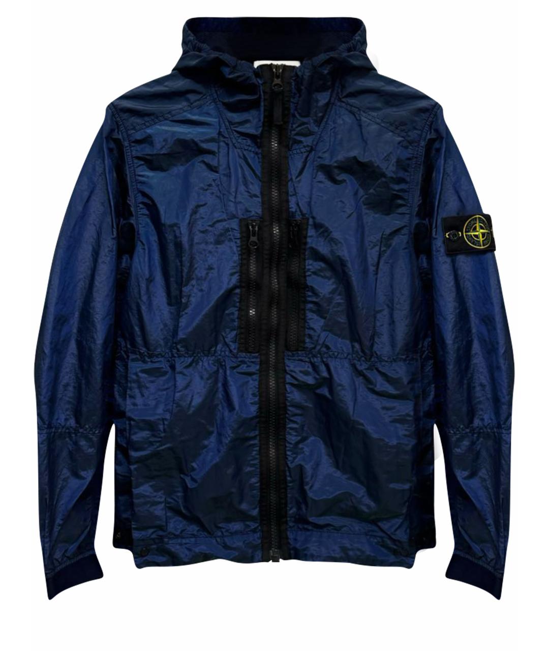 STONE ISLAND Синяя полиэстеровая куртка, фото 1