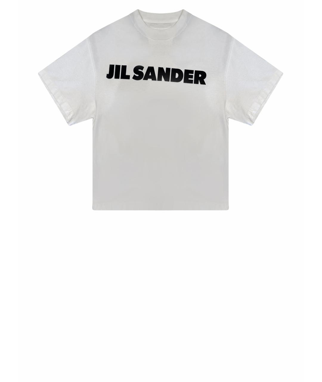 JIL SANDER Белая хлопковая футболка, фото 1