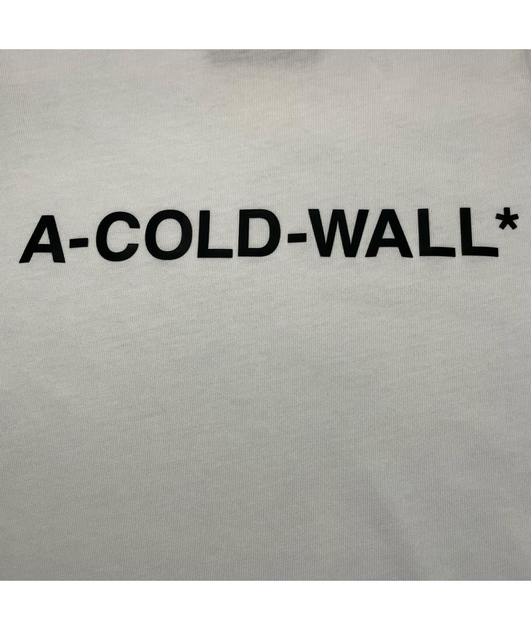 A-COLD-WALL* Белая хлопковая футболка, фото 4