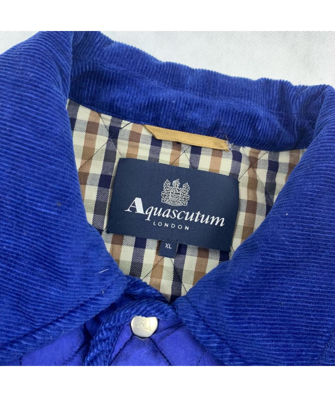 AQUASCUTUM Синяя шелковая куртка, фото 4