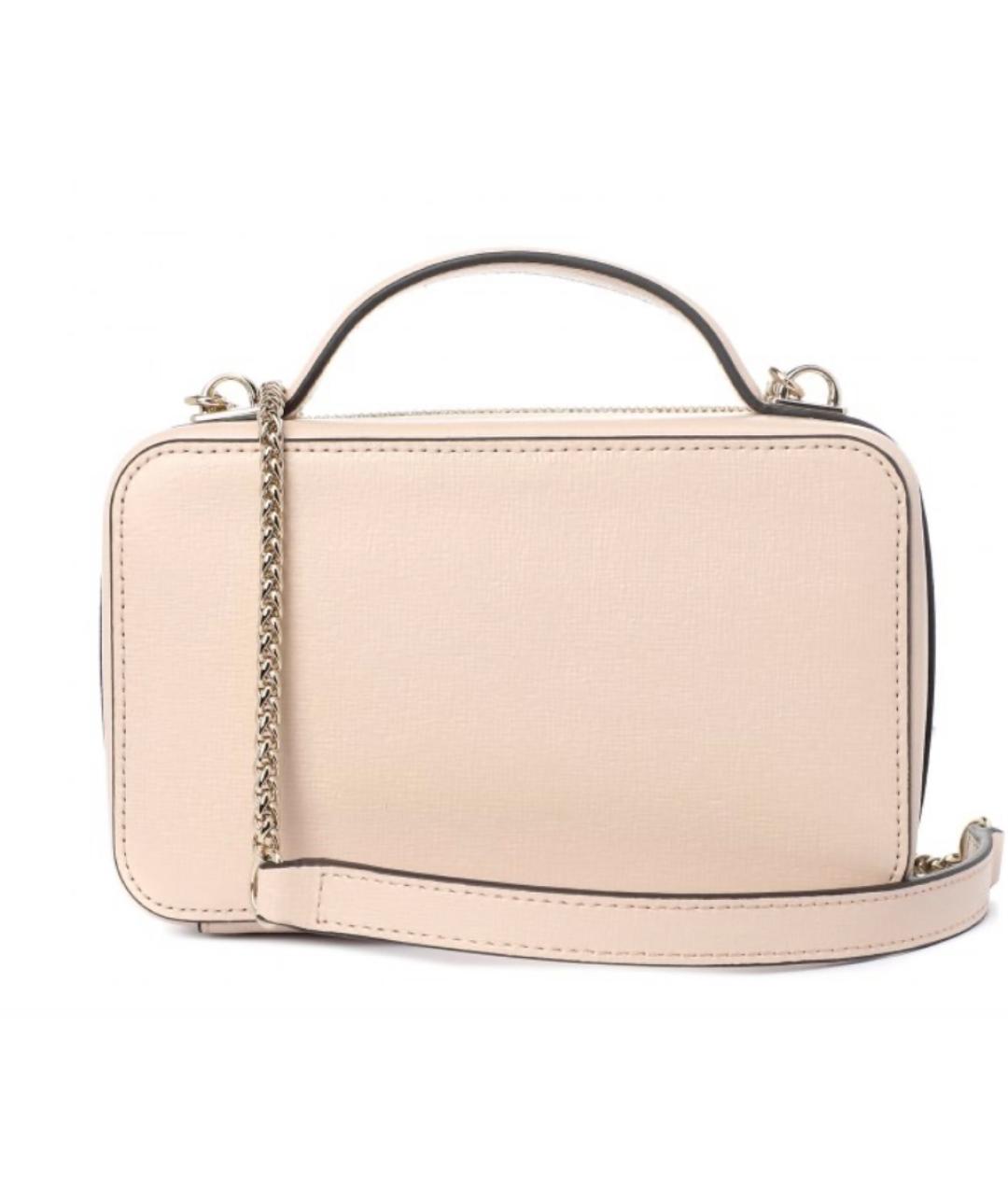 FURLA Бежевая кожаная сумка через плечо, фото 3