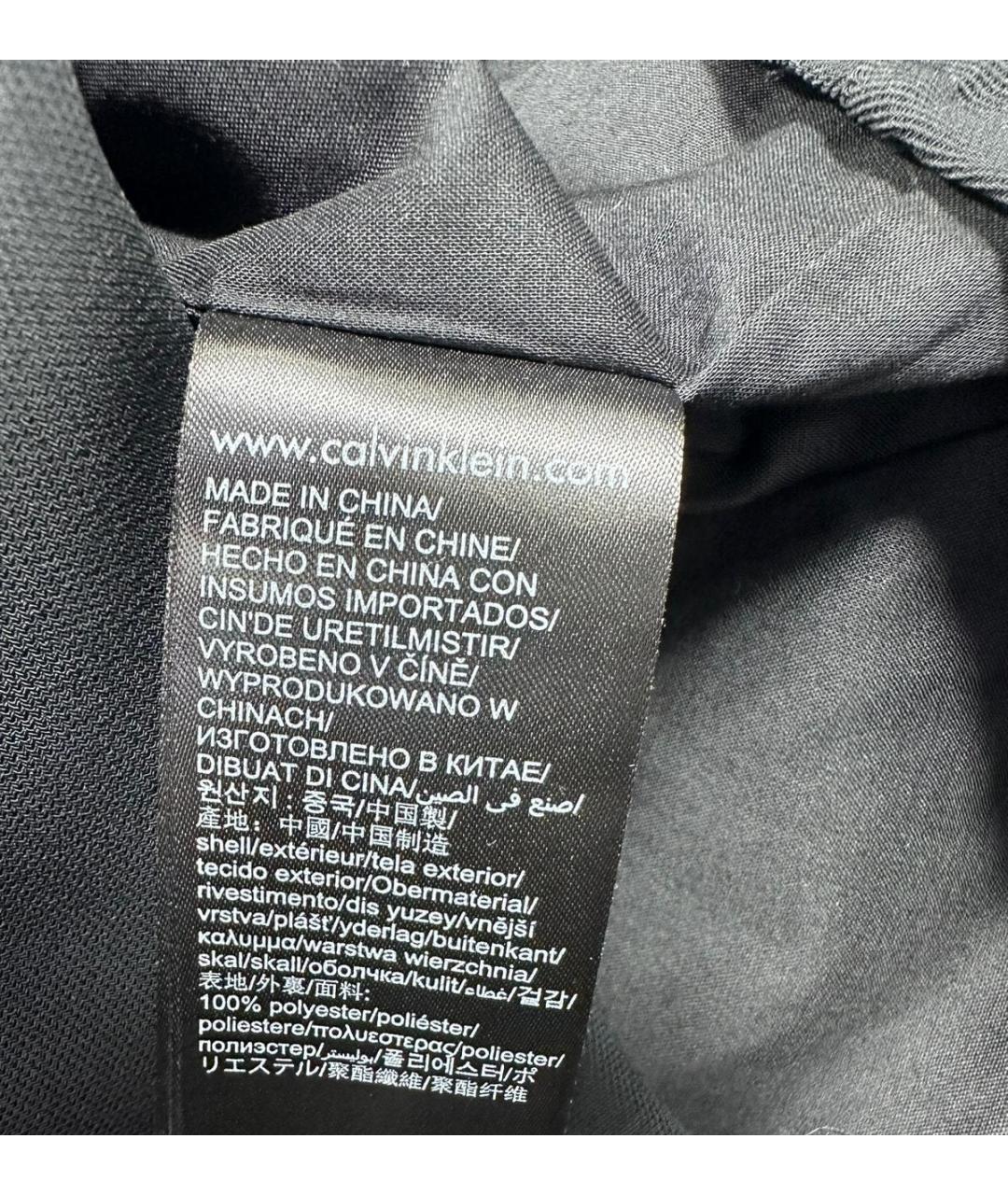 CALVIN KLEIN Черное повседневное платье, фото 8