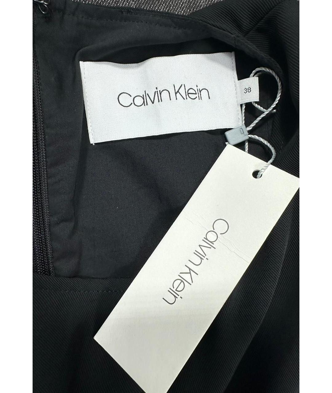 CALVIN KLEIN Черное повседневное платье, фото 6