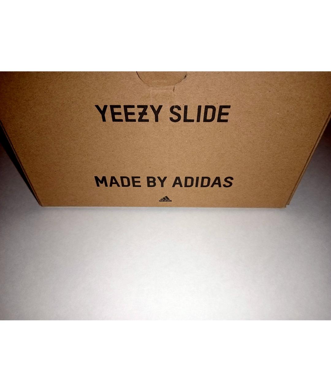 ADIDAS YEEZY Оранжевое резиновые шлепанцы, фото 6