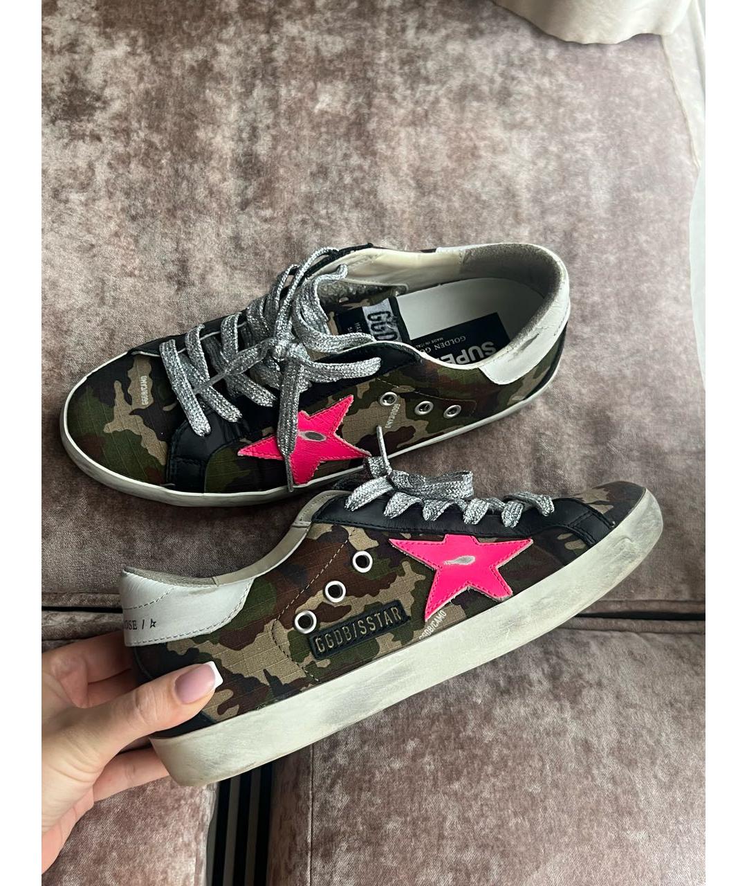 GOLDEN GOOSE DELUXE BRAND Хаки кеды, фото 4