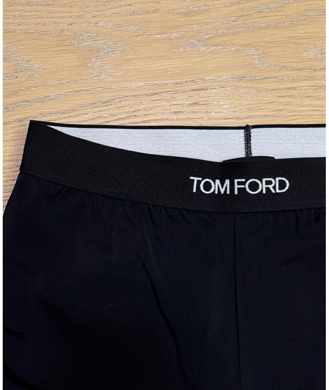 TOM FORD Черные полиамидовые леггинсы и велосипедки, фото 3