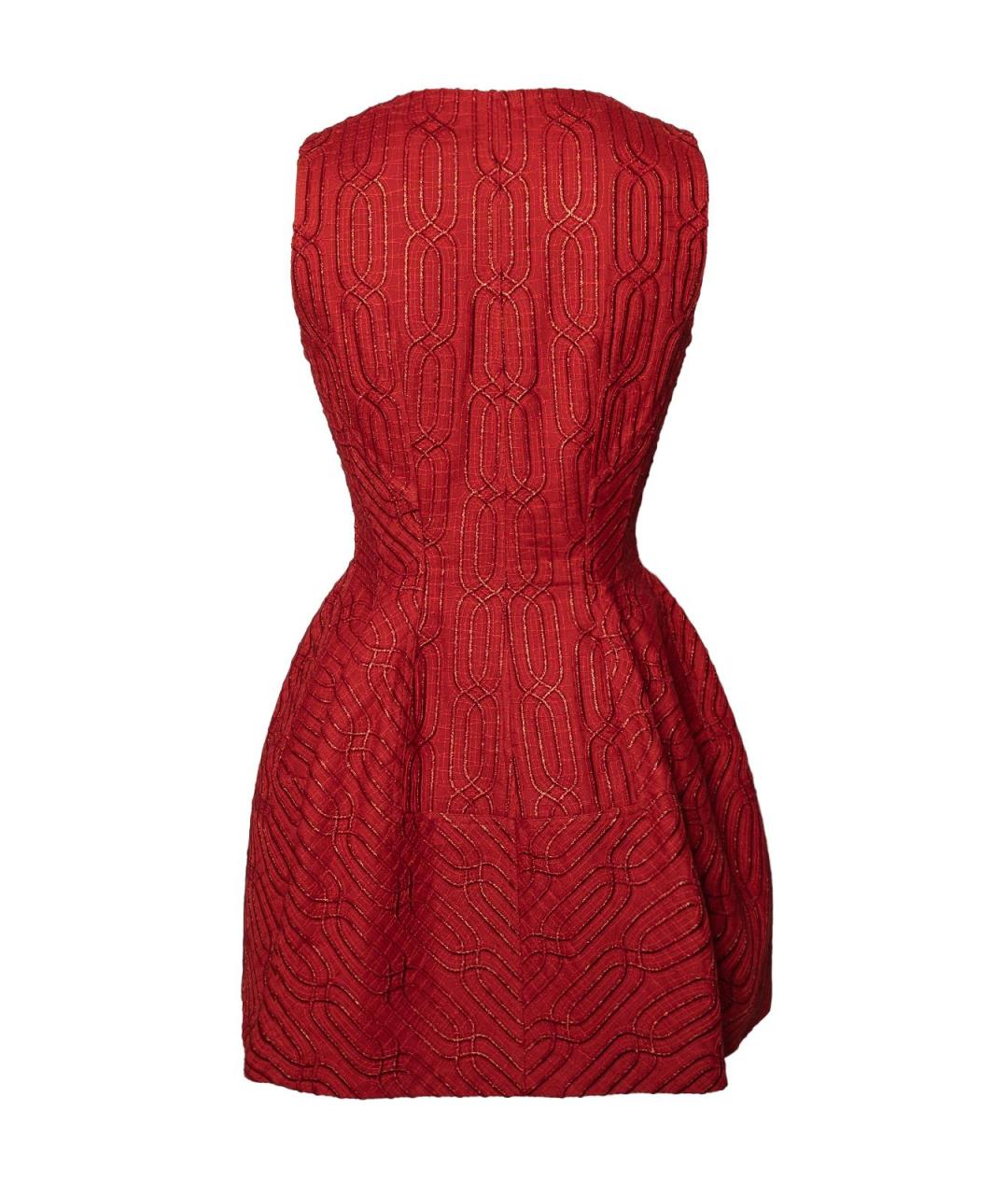 ALAIA Красное хлопковое повседневное платье, фото 2