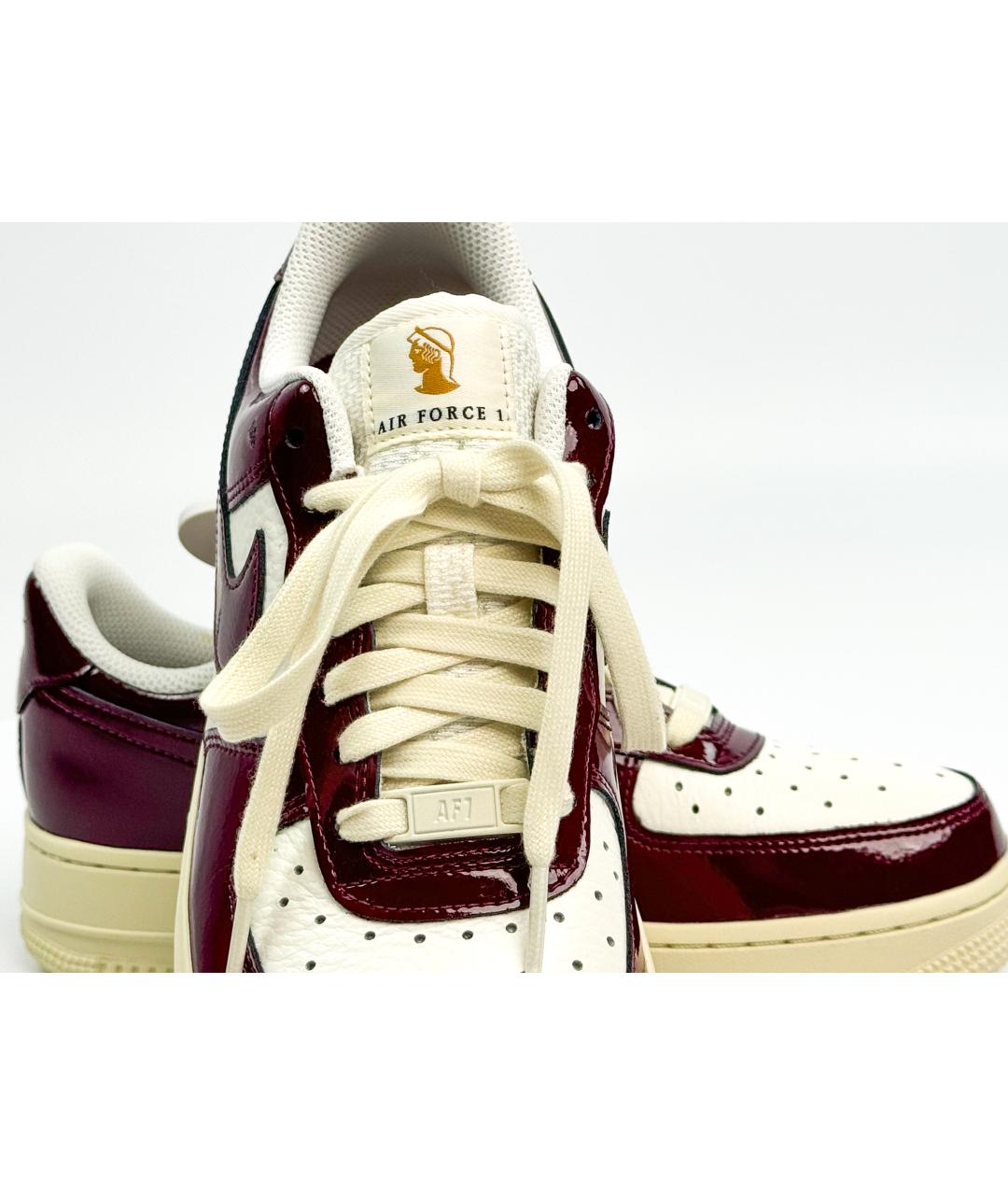 NIKE Бордовые кожаные кеды, фото 6