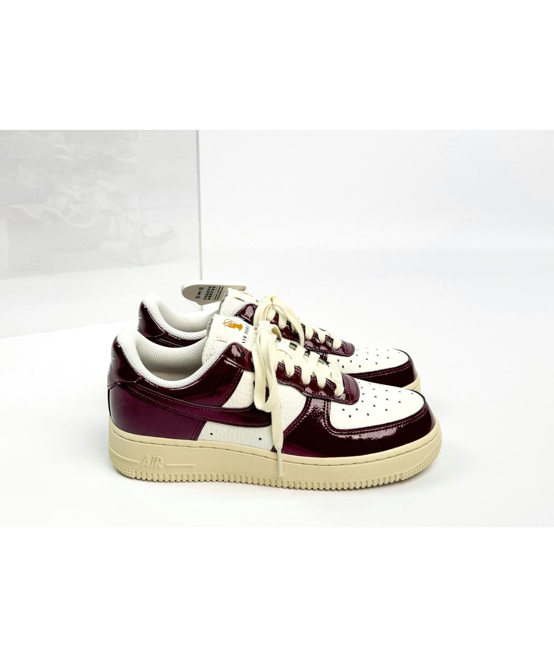 NIKE Бордовые кожаные кеды, фото 8