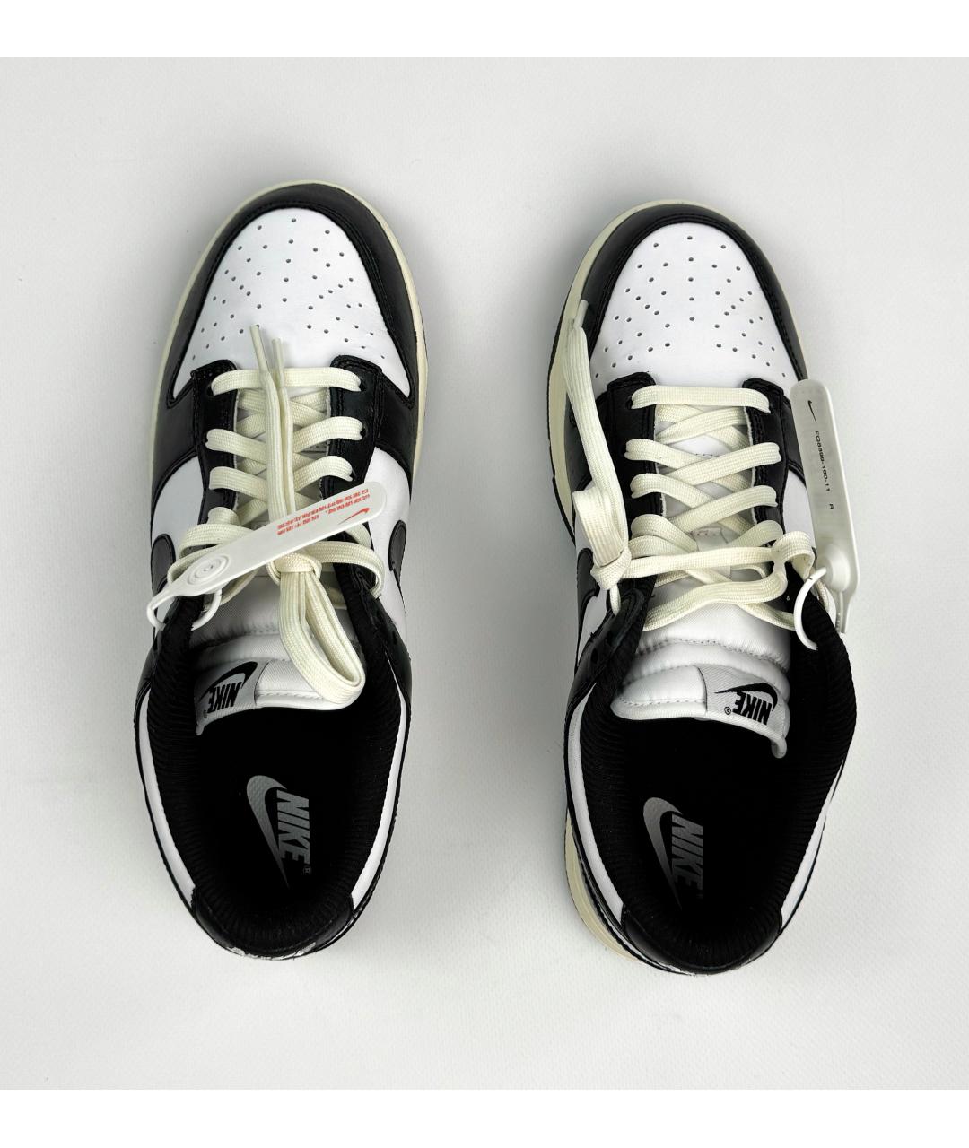 NIKE Черные кожаные низкие кроссовки / кеды, фото 3