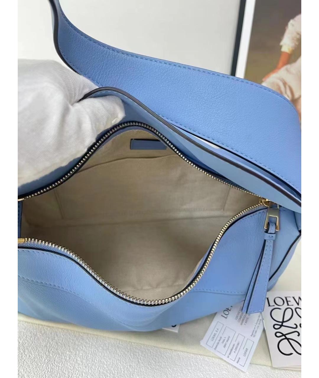 LOEWE Голубая кожаная сумка через плечо, фото 3