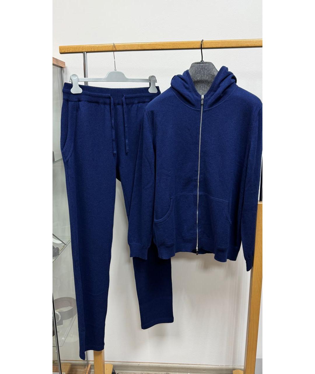 SVEVO Темно-синий кашемировый спортивный костюм, фото 6