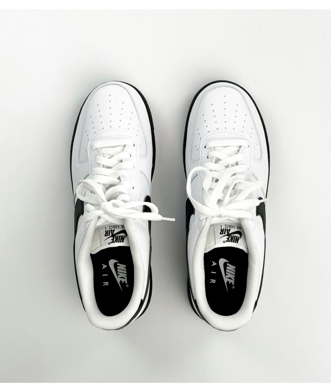 NIKE Белые кожаные высокие кроссовки / кеды, фото 5