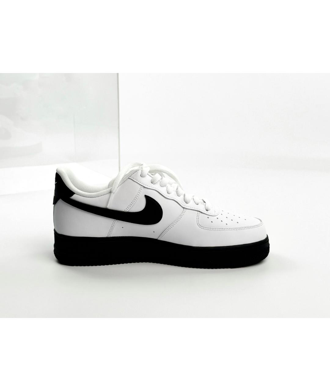 NIKE Белые кожаные высокие кроссовки / кеды, фото 7
