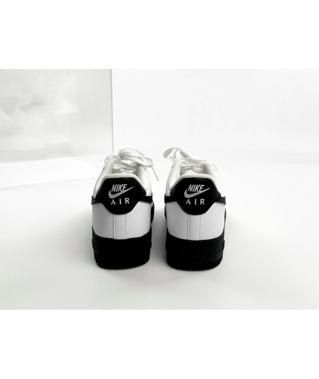NIKE Белые кожаные высокие кроссовки / кеды, фото 2
