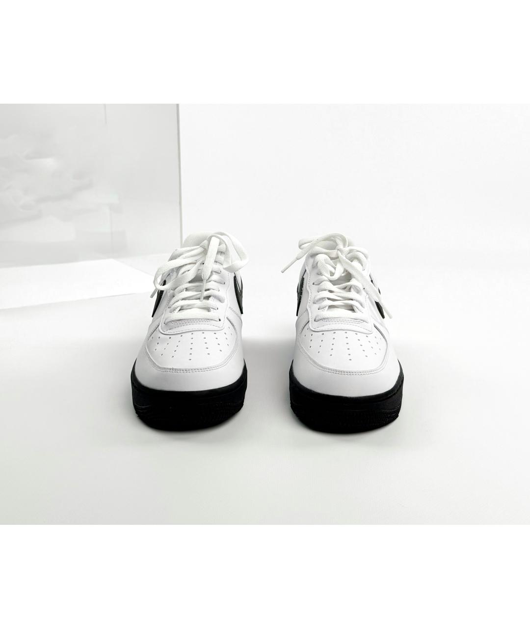 NIKE Белые кожаные высокие кроссовки / кеды, фото 8